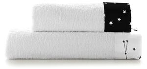 Set di 2 asciugamani in cotone Constellation - Blanc
