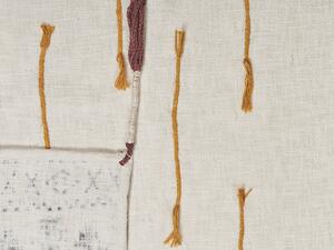 Coperta cotone multicolore 130 x 180 cm motivo tribale stampa letto copriletto accogliente accessorio Beliani