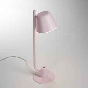 Prandina Bima T1 USB lampada LED da tavolo, rosa