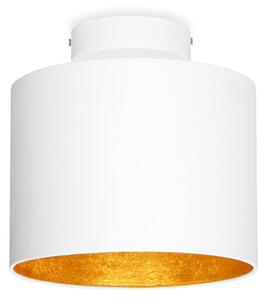 Lampada da soffitto bianca con dettaglio dorato MIKA XS, ø 20 cm Mika - Sotto Luce
