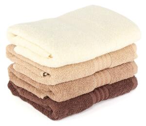 Set di 4 asciugamani da bagno in cotone, 70 x 140 cm - Foutastic