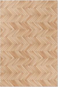 Pavimento in parquet a listoni di legno – Tappeto in vinile – 120x180 cm – Tappeto per interni – Ideale per l'ingresso – Facile da pulire – Design moderno