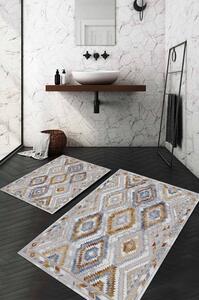 Tappetini da bagno grigi in set da 2 100x60 cm - Minimalist Home World