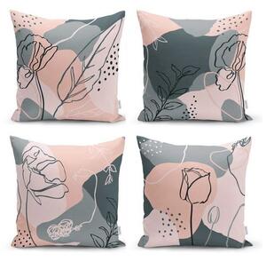Set di 4 federe decorative Draw Art, 45 x 45 cm - Minimalist Cushion Covers
