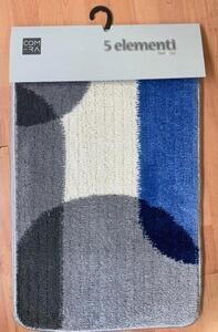 Tappeto antiscivolo rettangolare Madison in polipropilene azzurro 80 x 50 cm