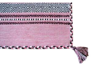 Tappeto in cotone rosa , 70 x 140 cm Antique Kilim - Webtappeti