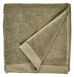 Asciugamano in spugna di cotone verde oliva, 100 x 50 cm Comfort Organic - Södahl