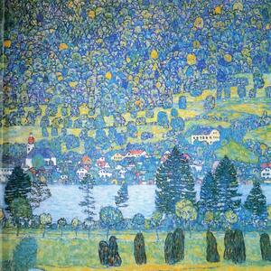Dipinto - riproduzione 50x50 cm Lake, Gustav Klimt - Fedkolor