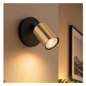 Faretto da parete TOP 1xGU10/10W/230V nero/oro