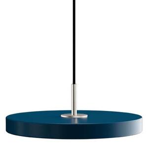 UMAGE - Asteria Mini Lampada a Sospensione Blu Petrolio/Top Acciaio Umage
