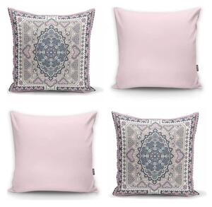 Set di 4 federe decorative Rosa Etnica, 45 x 45 cm - Minimalist Cushion Covers