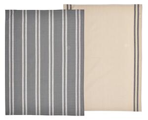 Set di 2 strofinacci in cotone beige-grigio , 50 x 70 cm Soft Tools - Södahl