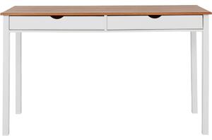 Tavolo da lavoro bianco e marrone, lunghezza 140 cm Gava - Støraa