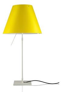 Luceplan - Costanza Lampada da Tavolo con Dimmer Alu/Smart Yellow