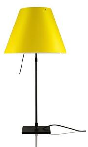 Luceplan - Costanza Lampada da Tavolo con Dimmer Nero/Smart Yellow