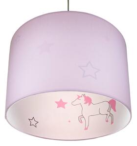 Waldi-Leuchten GmbH Lampada a sospensione profilo Unicorno in rosa