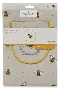 Grembiule in cotone beige e giallo Bumble Bees - Cooksmart ®