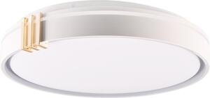 Plafoniera LED rotonda con telecomando ARLETTA grigio-oro-bianco 72W Tonalità di bianco 8000 lm alluminio dimensioni: 8,5 x 48 x 48 cm IP44 Polux