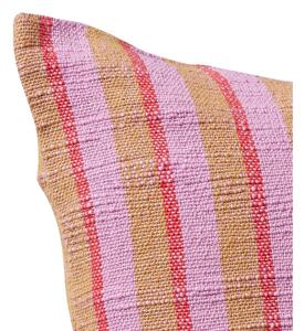Cuscino in cotone rosa-marrone Rita, 50 x 50 cm - Hübsch