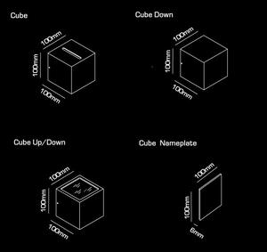 Light-Point - Cube Applique da Parete da Esterno Down Nero