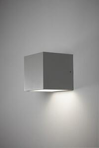 Light-Point - Cube LED Applique da Parete da Esterno XL 3000K Down Argento