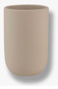 Tazza in ceramica color crema per spazzolini da denti Lotus - Mette Ditmer Denmark