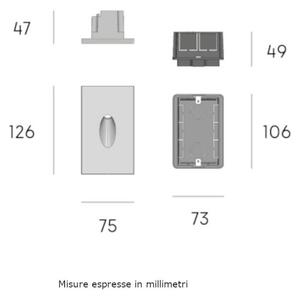 Segnapasso sovil patio 98251 72 led ip65 verticale alluminio - Sovil Illuminazione