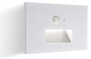 Segnapasso sovil ninfea 97809 02 led ip65 cct sensore movimento alluminio vetro - Sovil Illuminazione