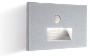 Segnapasso sovil ninfea 97809 72 led ip65 cct sensore movimento alluminio vetro - Sovil Illuminazione