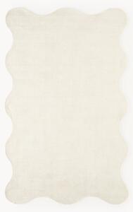 Tappeto tessuto a mano con bordo ondulato Wavy