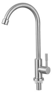 Rubinetto da cucina in acciaio inossidabile girevole per acqua fredda