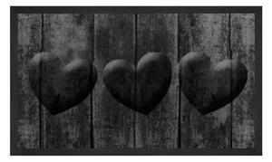 Zerbino Hearts grigio, 45 x 75 cm - Hanse Home