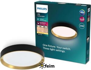 Philips Lampada da soffitto, 24 W, LED, IP20, Nero