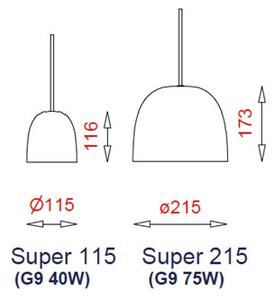 Piet Hein - Super 115 Opale/Cavo Rosso