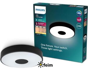 Philips Lampada da soffitto, 24 W, LED, IP20, Nero