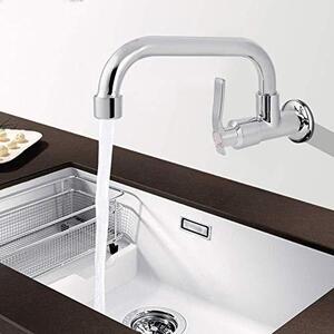 Rubinetti da cucina a 360° - Miscelatore - Cromato - Acciaio inossidabile - Facile installazione - Materiale resistente - Rubinetto