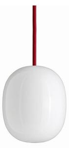 Piet Hein - SuperEgg 300 Lampada a Sospensione Opale/Cavo Rosso