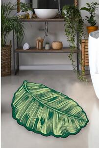 Tappetino da bagno verde 60x100 cm Sheet - Foutastic