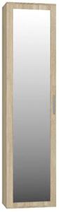 Armadio per corridoio con specchio RASMUS - rovere sonoma