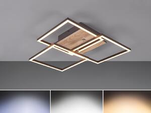 Lampada da soffitto LED Reality Mobile, 27W, dimmerabile, finitura effetto legno, luce con temperatura di colore regolabile, funzione luce notturna