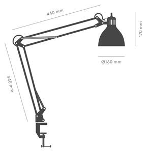 Light-Point - Archi T2 Lampada da Tavolo Nero/Oro Nordic Living
