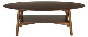 Tavolino ovale in legno scuro L120 cm HANAE
