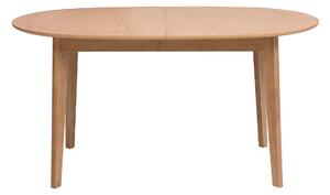Tavolo da pranzo ovale allungabile in legno chiaro di quercia L150-200 cm ANSEL