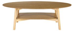 Tavolino basso ovale in legno chiaro L120 cm HANAE