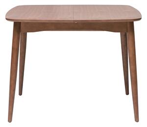 Tavolo da pranzo quadrato allungabile in legno scuro noce L100-140 cm HELMA
