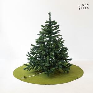 Tappeto rotondo verde sotto l'albero di Natale ø 125 cm Christmas Green - Linen Tales