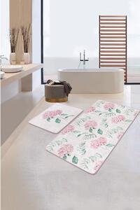 Tappetini da bagno bianchi e rosa in set da 2 60x100 cm - Mila Home