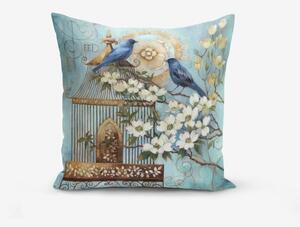 Federa in misto cotone Blue Bird, 45 x 45 cm - Minimalist Cushion Covers