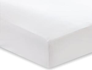 Lenzuolo di cotone sateen bianco Classic, 135 x 190 cm - Bianca