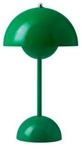 &Tradition - Flowerpot VP9 Lampada da Tavolo Portatile Signal Green &Tradition